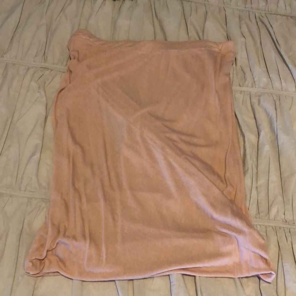 Bella Luxx blush heather twist mini skirt M